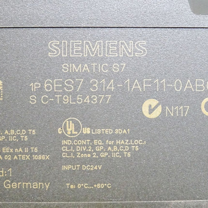 Siemens S7-300 CPU 314 6ES7314-1AF11-0AB0 6ES7 314-1AF11-0AB0