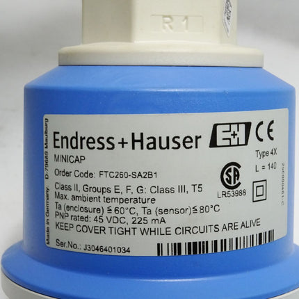 Endress+Hauser Kapazitiver Grenzstanddetektor MINICAP FTC260-SA2B1 / Neu OVP