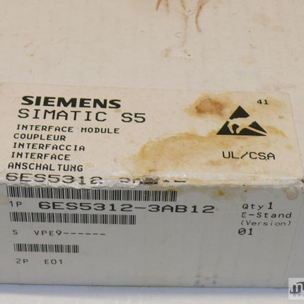 NEU-OVP Siemens 6ES5312-3AB12 Simatic S5 Interface Modul 6ES5 312-3AB12 E:01