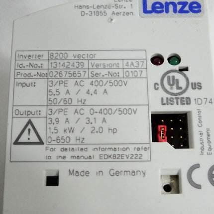 Lenze 8200 vector 13142439 E82EV152_4C E82EV152K4C 1.5kW