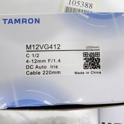 Tamron M12VG412 1/2" MP Objektiv, 4.0-12.0mm / Neu OVP - Maranos.de
