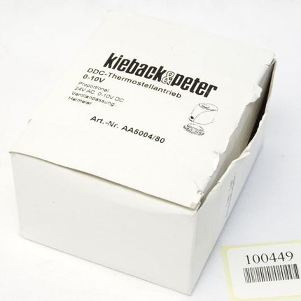 Kieback & Peter AA5004/80 DDC-Thermostellantrieb 0-10V / Neu OVP