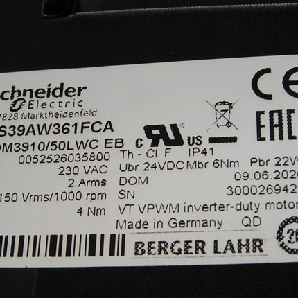 Schneider Electric Schrittmotor BRS39AW361FCA VRDM3910/50LWC EB 1000rpm / Neu