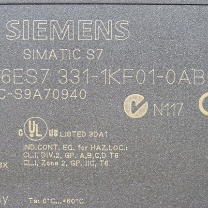 Siemens 6ES7331-1KF01-0AB0 6ES7 331-1KF01-0AB0