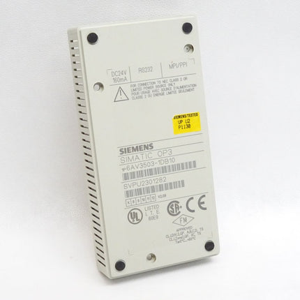 Siemens Backcover Rückschale Panel OP3 6AV3503-1DB10