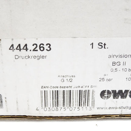 Ewo Druckregler 444.263 / Neu OVP