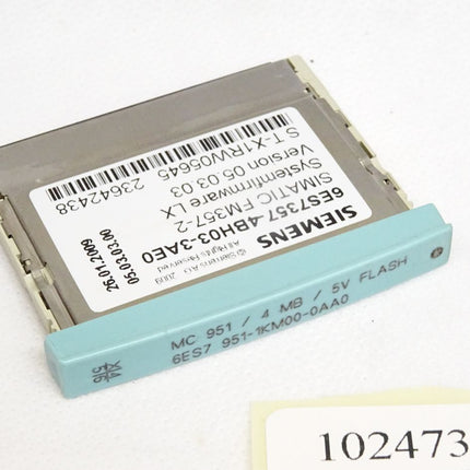 Siemens FM357-2 6ES7357-4BH03-3AE0 6ES7951-1KM00-0AA0  Memory Card 4MB