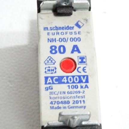 m.schneider Eurofuse NH00 NH-00/000 80A 400VAC gG 100kA