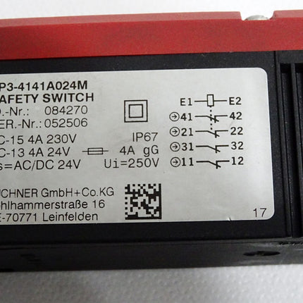 Euchner safety Switch 084270 TP3-4141A024M Sicherheitsschalter