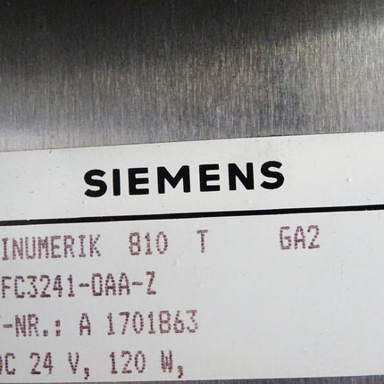 Siemens Sinumerik 810T / 6FC3241-0AA-Z / 5700319005.00