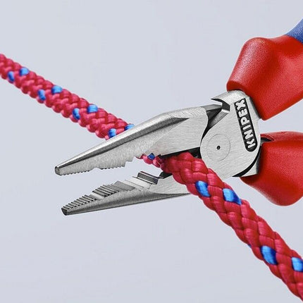 Knipex 08 22 145 Spitz-Kombizange mit Mehrkomponenten-Griff Zange 0822145