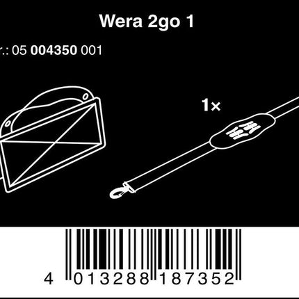 Wera 05004350001 2go 1 Werkzeug-Träger