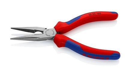 Knipex 2502160 Flachrundzange mit Schneide 25 02 160 Radiozange