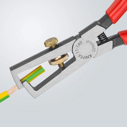 Knipex 1101160 Abisolierzange 160 mm Zange mit Kunststoff überzogen 11 01 160