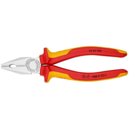 Knipex 03 06 200 Kombizange VDE 200mm 0306200 mit Mehrkomponenten Hüllen