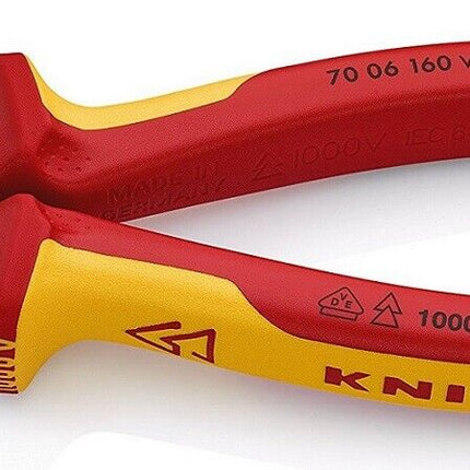 Knipex 70 06 160 VDE - Seitenschneider Schneid-Zange Abgleitschutz 7006160