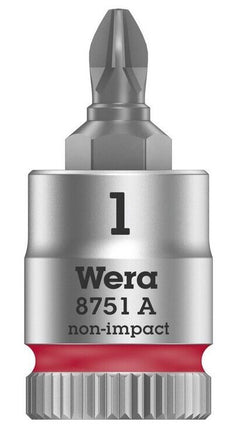 Wera 8751 A PH 1 x 28mm Zyklop Bitnuss mit 1/4" Steckschlüssel 05003350001