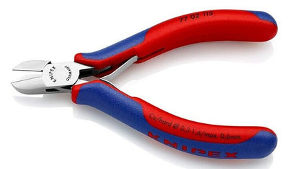 KNIPEX 7702115 Elektronik-Seitenschneider 115 mm rundem Kopf