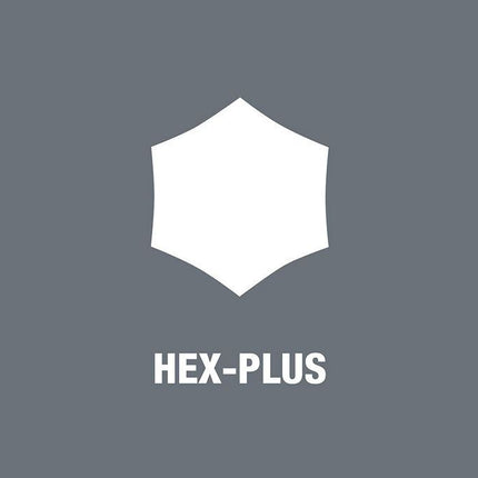 Wera 05021737001 950/9 Hex-Plus 7 Innen-Sechskant metrisch BlackLaser