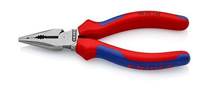 Knipex 08 22 145 Spitz-Kombizange mit Mehrkomponenten-Griff Zange 0822145