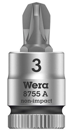 Wera 8755 A PZ 3 x 28mm Zyklop Bitnuss mit 1/4" Steckschlüssel 05003355001