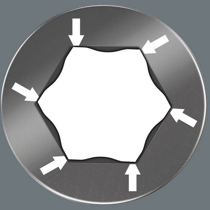 Wera 05004201001 Zyklop Innen-Sechskant Steckschlüssel-Bit-Einsatz-Set 9teilig 1/2"