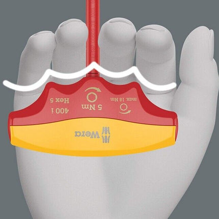 Wera 05004981001 400 i Hex VDE Quergriff Torque Indikator; SW 5; 5 Nm