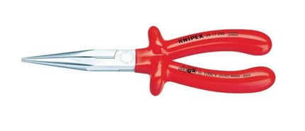 Knipex 2617200 Flachrundzange mit Schneide verchromt 200 mm 26 17 200