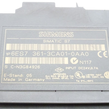 Siemens Simatic S7 6ES7361-3CA01-0AA0 / 6ES7 361-3CA01-0AA0