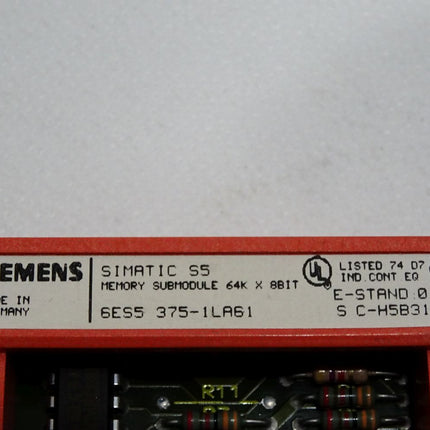 Siemens Memory Submodule 6ES5375-1LA61 6ES5 375-1LA61