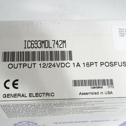 Fanuc GE IC693MDL742M IC693MDL742 M Output 12/24VDC 1A 16PT POSFUS / Neu OVP versiegelt