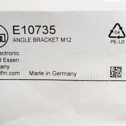 Ifm electronic Befestigungswinkel ANGLE BRACKET M12 E10735 / Neu OVP