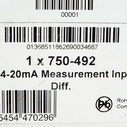 Wago 750-492 2-Kanal-Analogeingang / Neu OVP versiegelt