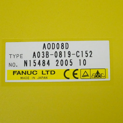 Fanuc AOD08D digitale Ausgabeeinheit A03B-0819-C152 // N15484 2005 10 NEU