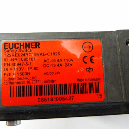 Euchner Safety Switch TZ2RE024RC18VAB-C1826 / 085181