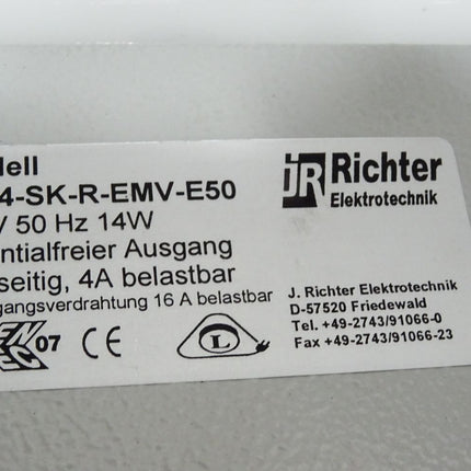 J.Richter Elektrotechnik Schaltschrankleuchte LL14-SK-R-EMV-E50 230V 50Hz 14W