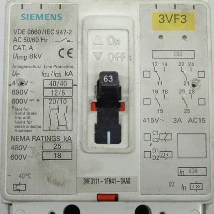 Siemens Simatic 3VF3111-1FN41-0AA0 / 3VF3 111-1FN41-0AA0