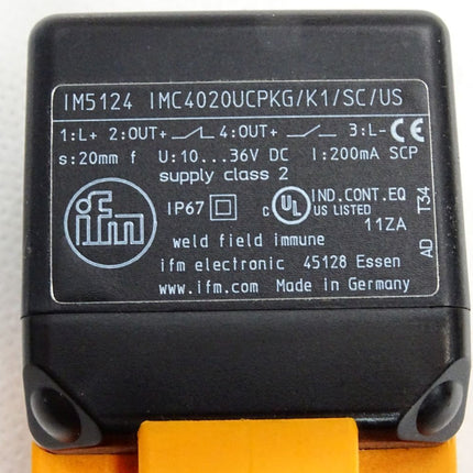 Ifm electronic Induktiver Sensor IM5124 IMC4040-UCPKG/K1/SC/US Neu