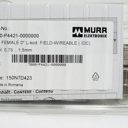 Murr Elektronik 7000-P4421-0000000 Schneidklemmanschluss / Neu OVP