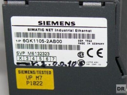 Siemens 6GK1105-2AB00 / 6GK1 105-2AB00 OPTICAL SWITCH NET TP62 / E:02 V2.0.0.0