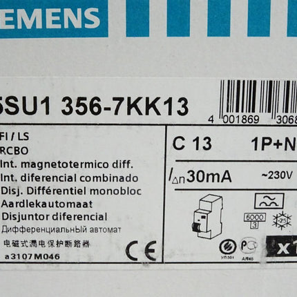 Siemens 5SU1356-7KK13 / Neu OVP