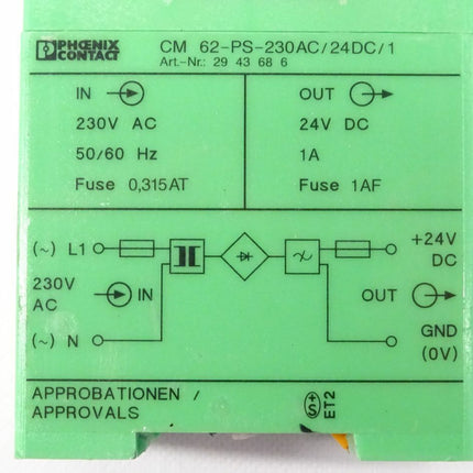Phoenix Contact 2943686 CM 62-PS-230AC
