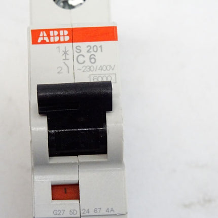 ABB 2CDS251001R0064 S201 C6 Leitungsschutzschalter 1phasig 1polig 6 A 230 V/ Neu