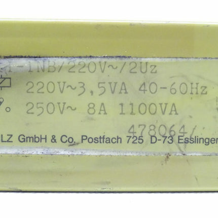 PILZ 478064 P11-1NB/220V~/2Uz Sicherheitsschalter Sicherheitsrelais