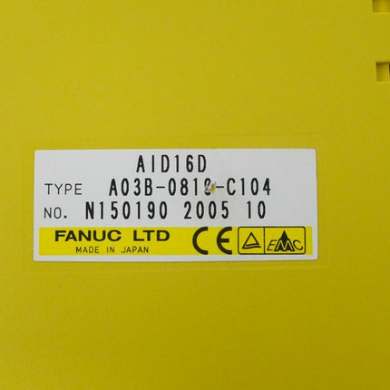 Fanuc A03B-0819-C104 Digital Input Module AID16D N150190 2005-10 neu