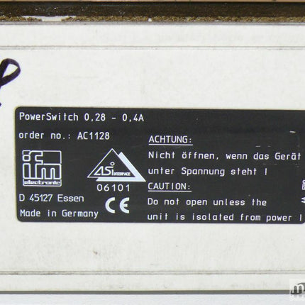 IFM Power Switch Thermiek AC1128 / 0.28 /0.4A / AC 1128