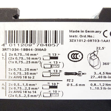 Siemens 3RT1034-1BB44-3MA0