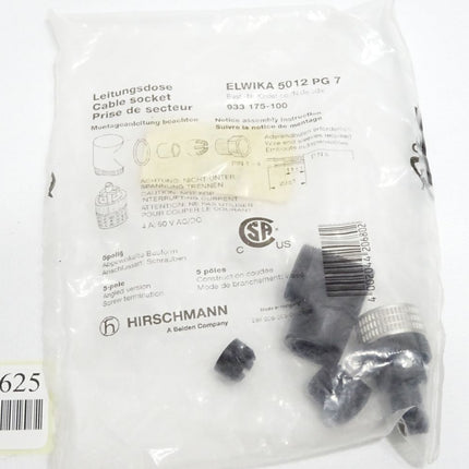 Hirschmann Elwika 5012 PG 7 933175-100 Leitungsdose / Neu OVP