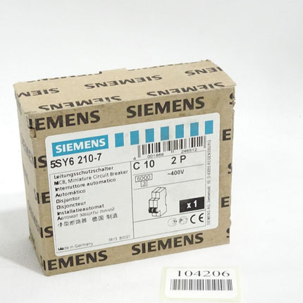 Siemens 5SY6210-7 Leistungsschutzschalter C10 2P / Neu OVP