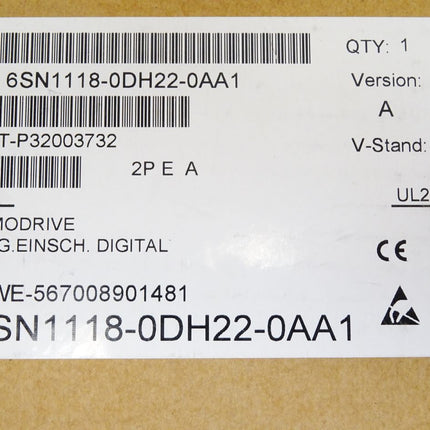 Siemens 6SN1118-0DH22-0AA1 Simodrive Regeleinschub Neu OVP versiegelt